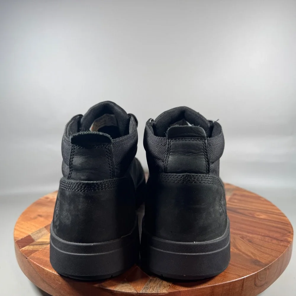 Timberland Davis Square Chukka Mens Black Leather Textile Boots A1T16 Size 13